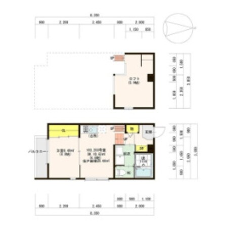 アルカーサ住ノ江の物件間取画像